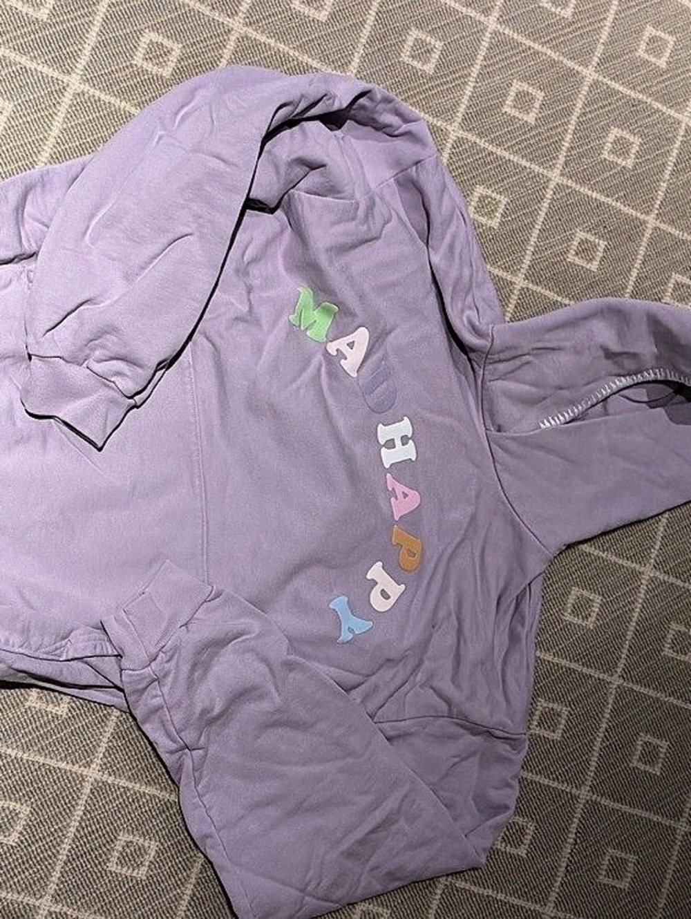 Madhappy Classics Fleece Hoodie Purple Medium